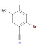 2-Bromo-4-fluoro-5-methylbenzonitrile