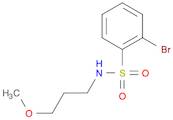 2-Bromo-N-(3-methoxypropyl)benzenesulfonamide