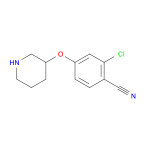 2-Chloro-4-(3-piperidinyloxy)benzonitrile