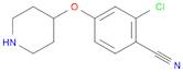 2-Chloro-4-(4-piperidinyloxy)benzonitrile