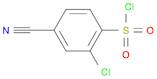 2-Chloro-4-cyanobenzene-1-sulfonyl chloride