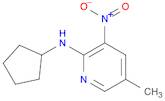 2-Cyclopentylamino-5-methyl-3-nitropyridine