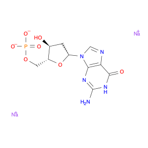 DISODIUM HYDRATE [(2R,3S,5R)-5-(2-AMINO-6-OXO-6,9-DIHYDRO-1H-PURIN-9-YL)-3-HYDROXYOXOLAN-2-YL]ME...