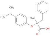 2-methyl-3-phenyl-2-(4-propan-2-ylphenoxy)propanoic acid