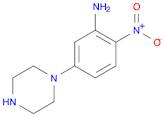 2-Nitro-5-(1-piperazinyl)aniline