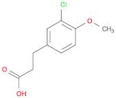 3-(3-Chloro-4-methoxyphenyl)propanoic acid