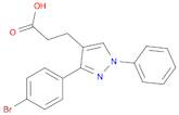 3-(4-Bromophenyl)-1-phenylpyrazole-4-propionic acid