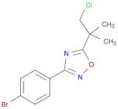 3-(4-Bromophenyl)-5-(1-chloro-2-methylpropan-2-yl)-1,2,4-oxadiazole