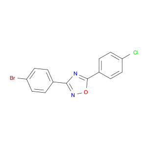 3-(4-bromophenyl)-5-(4-chlorophenyl)-1,2,4-oxadiazole