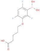 3-(4-Carboxybutoxy)-2,4,6-trifluorophenylboronic acid