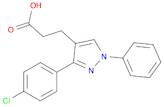 3-(4-Chlorophenyl)-1-phenylpyrazole-4-propionic acid