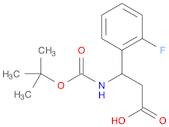 3-((tert-Butoxycarbonyl)amino)-3-(2-fluorophenyl)propanoic acid