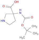 3-((tert-Butoxycarbonyl)amino)pyrrolidine-3-carboxylic acid