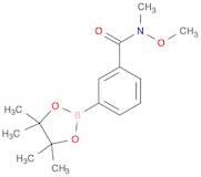 N-Methoxy-N-methyl-3-(tetramethyl-1,3,2-dioxaborolan-2-yl)benzamide