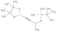 tert-Butyldimethyl((4-(4,4,5,5-tetramethyl-1,3,2-dioxaborolan-2-yl)but-3-yn-2-yl)oxy)silane