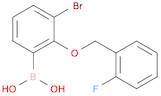 (3-Bromo-2-((2-fluorobenzyl)oxy)phenyl)boronic acid