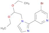 3-Bromo-5-(1-(2,2-diethoxyethyl)-1H-imidazol-2-yl)pyridine