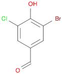 3-Bromo-5-chloro-4-hydroxybenzaldehyde