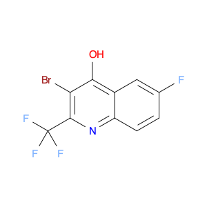 3-BROMO-6-FLUORO-2-(TRIFLUOROMETHYL)QUINOLIN-4-OL