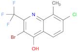 3-Bromo-7-chloro-8-methyl-2-(trifluoromethyl)quinolin-4-ol