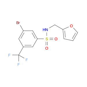 N-(Furan-2-ylmethyl) 3-bromo-5-trifluoromethylbenzenesulfonamide