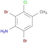 3-CHLORO-2,6-DIBROMO-4-METHYLANILINE