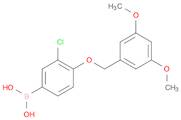 (3-Chloro-4-((3,5-dimethoxybenzyl)oxy)phenyl)boronic acid