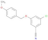 3-CHLORO-5-[(4-METHOXYBENZYL)OXY]BENZONITRILE