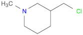 3-Chloromethyl-1-methylpiperidine hydrochloride