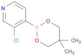 3-Chloro-4-(5,5-dimethyl-1,3,2-dioxaborinan-2-yl)pyridine