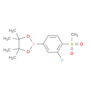 2-(3-fluoro-4-(methylsulfonyl)phenyl)-4,4,5,5-tetramethyl-1,3,2-dioxaborolane