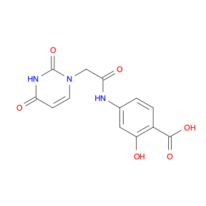 4-(((2,4-dioxo-3,4-dihydro-1(2H)-pyrimidinyl)acetyl)amino)-2-hydroxybenzoic acid