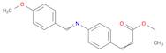 4-[(4-METHOXYBENZYLIDENE)AMINO]CINNAMIC ACID ETHYL ESTER