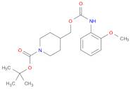 4-[[[[(2-Methoxyphenyl)amino]carbonyl]oxy]methyl]-piperidinecarboxylic acid-1,1-dimethylethyl ester