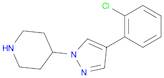 4-[4-(2-Chlorophenyl)-1H-pyrazol-1-yl]piperidine