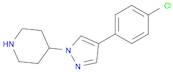 4-(4-(4-Chlorophenyl)-1H-pyrazol-1-yl)piperidine