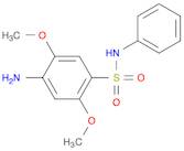 4-Amino-2,5-dimethoxy-N-phenylbenzenesulphonamide