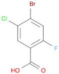 4-Bromo-5-chloro-2-fluorobenzoic acid