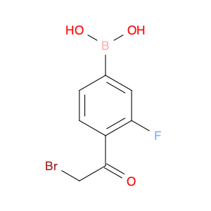 4-Bromoacetyl-3-fluorophenylboronic acid