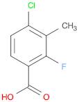 4-Chloro-2-fluoro-3-methylbenzoic acid