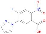 4-Fluoro-2-nitro-5-(1H-pyrazol-1-yl)benzoic acid