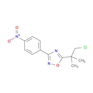 5-(1-Chloro-2-methylpropan-2-yl)-3-(4-nitrophenyl)-1,2,4-oxadiazole