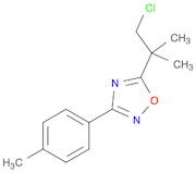 5-(1-CHLORO-2-METHYLPROPAN-2-YL)-3-P-TOLYL-1,2,4-OXADIAZOLE