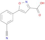 5-(3-Cyanophenyl)isoxazole-3-carboxylic acid