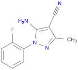 5-Amino-1-(2-fluorophenyl)-3-methyl-1H-pyrazole-4-carbonitrile