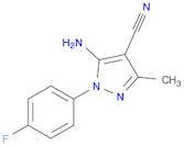 5-Amino-1-(4-fluorophenyl)-3-methyl-1H-pyrazole-4-carbonitrile