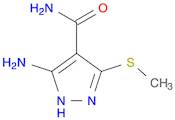 5-AMINO-3-(METHYLTHIO)-1H-PYRAZOLE-4-CARBOXAMIDE