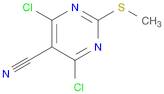 4,6-DICHLORO-2-(METHYLTHIO)PYRIMIDINE-5-CARBONITRILE