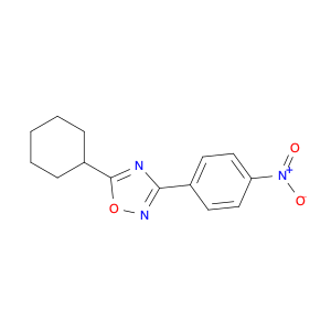 5-CYCLOHEXYL-3-(4-NITROPHENYL)-1,2,4-OXADIAZOLE