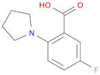 5-Fluoro-2-pyrrolidinobenzoic Acid